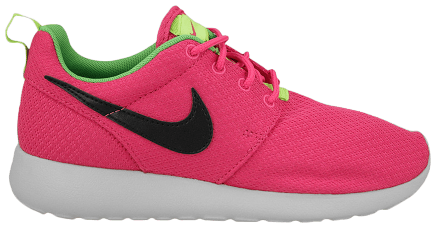 Pink hot sale roshe runs