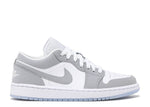 Nike Womens Air Jordan 1 Low 'White Wolf Grey'