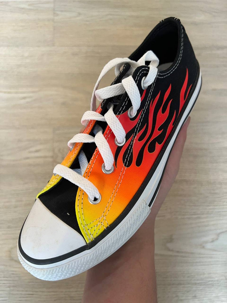 Converse Chuck Taylor All Star Low Canvas ‘Black Fire Flame’