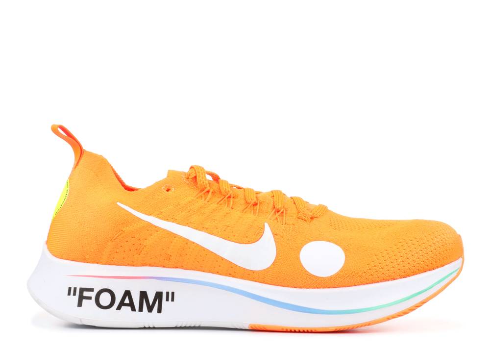 Nike zoom fly x off white orange Clearance