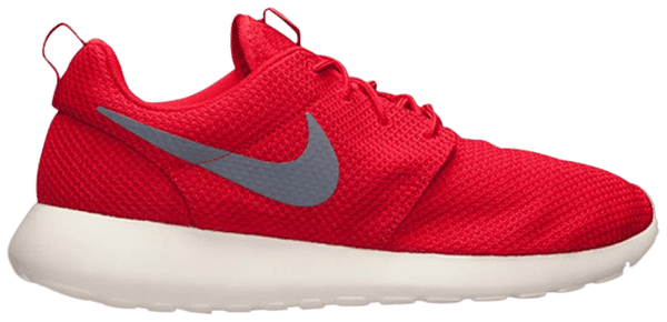 Nike roshe discount red and white