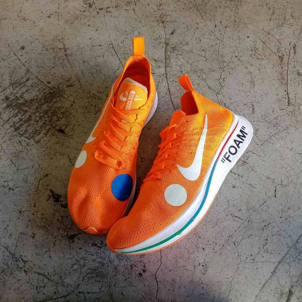 Off White X Nike Zoom Fly Mercurial Flyknit 'Total Orange'