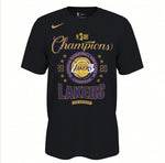 Los Angeles Lakers Nike 2020 NBA Finals Champions Celebration Roster T-Shirt Black