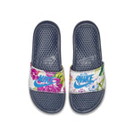 Nike Benassi JDI Slide Womens Midnight Navy Cobalt Blaze